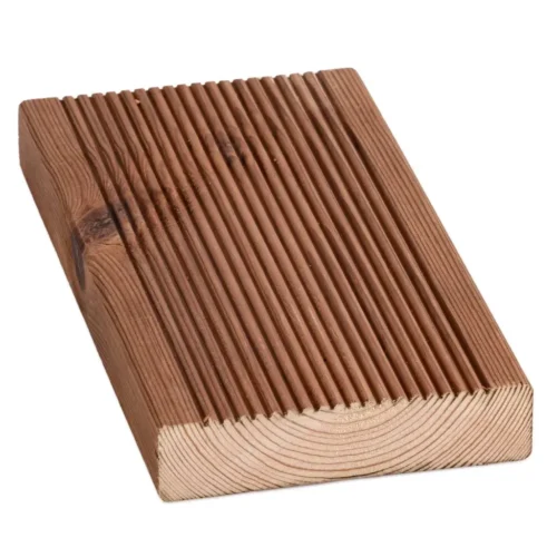 Brown Softwood Deck Boards 28x120mm – 1 Bundle (4 Pieces) x 2.4m