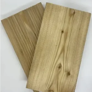 Siberian Larch Decking Smooth and Reeded Profile 27x144mm Sample
