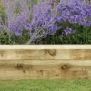 Garden Rough-Sawn Edge Green Timber Sleeper (L)2.4m 100x200mm Pack of 2